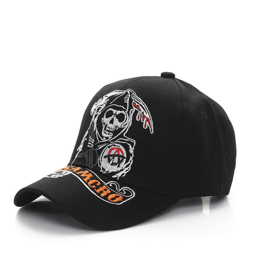 Title 2, Visor Skull Embroidered Baseball Cap for Bold S...