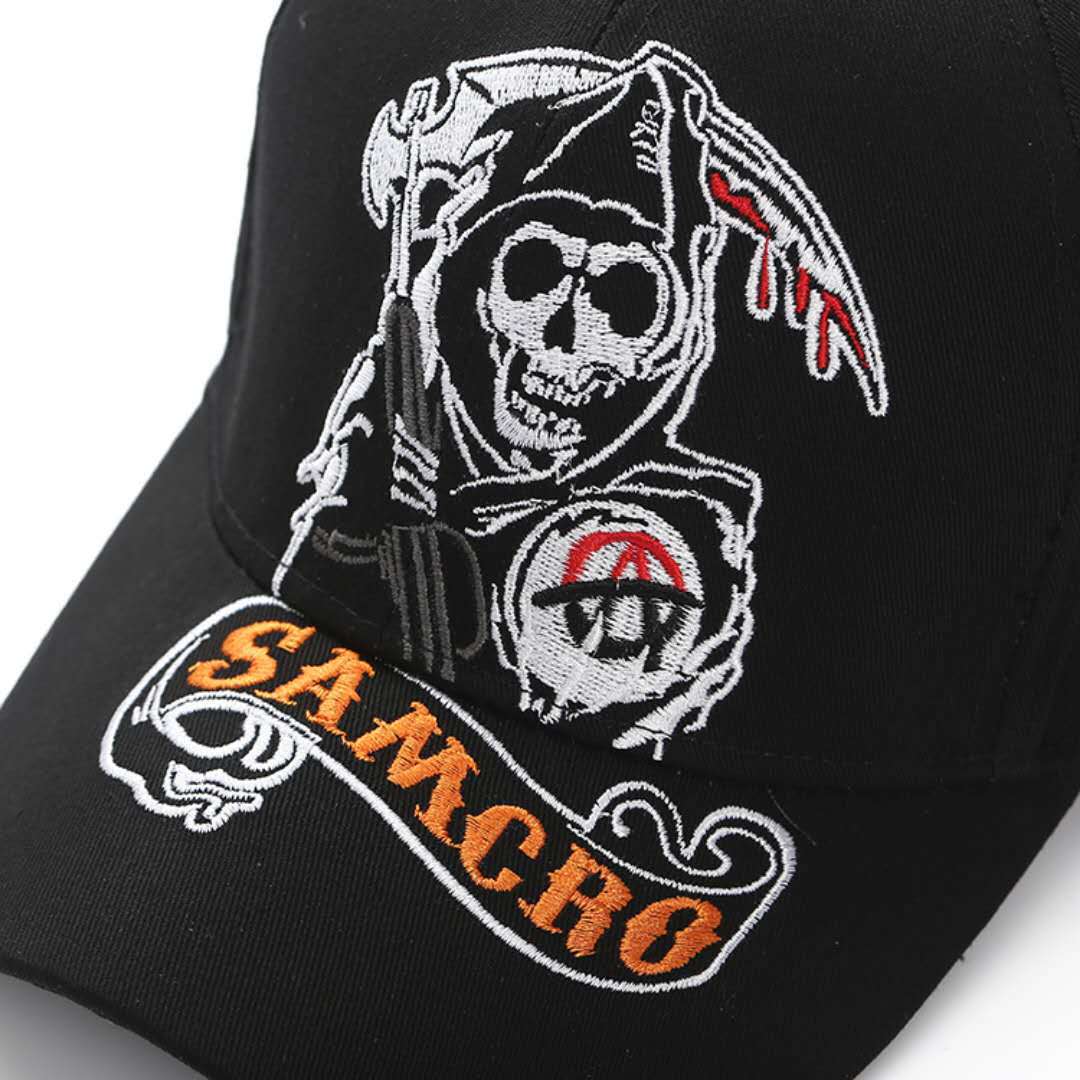 Title 4, Visor Skull Embroidered Baseball Cap for Bold S...