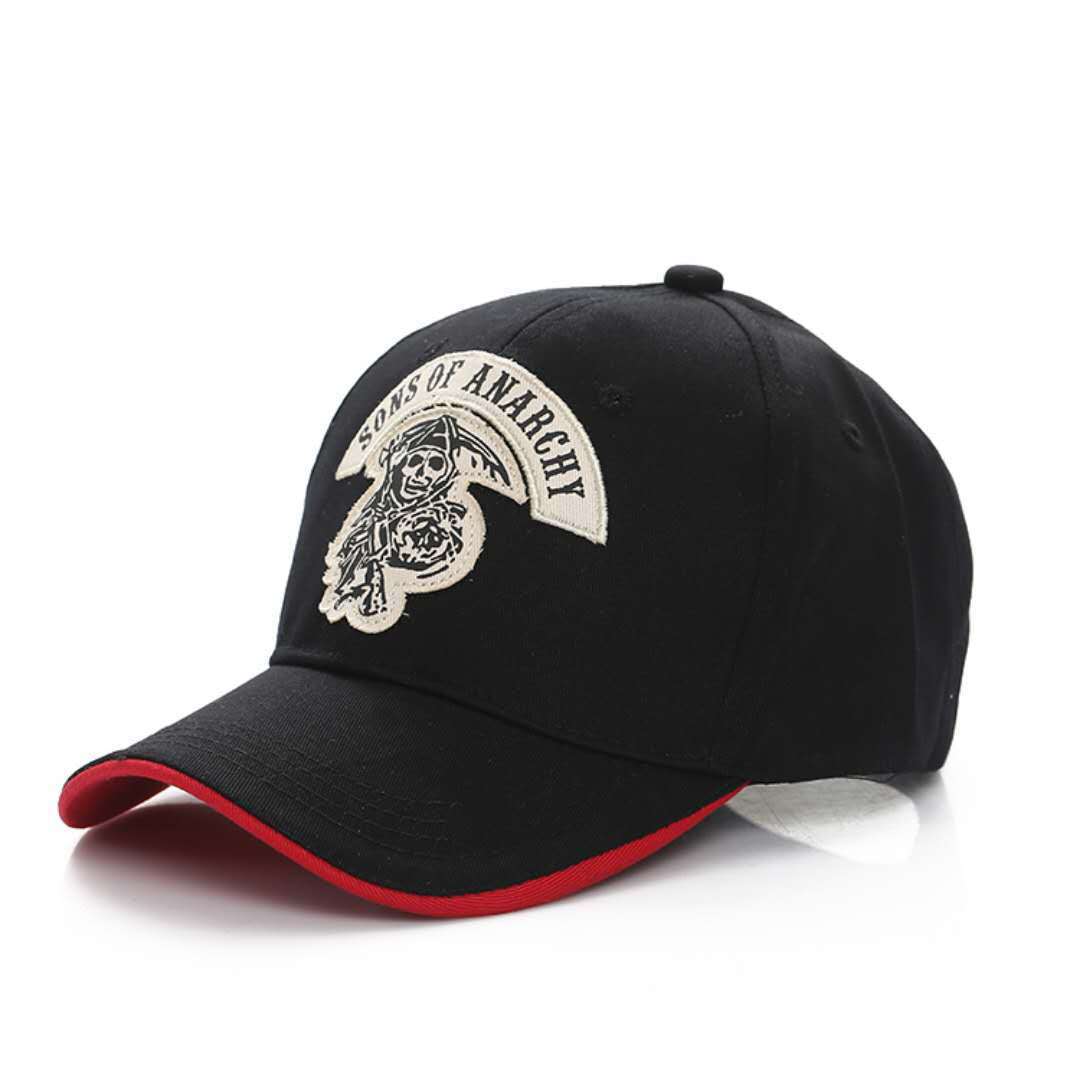 Title 7, Visor Skull Embroidered Baseball Cap for Bold S...