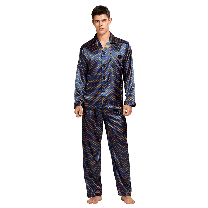 Title 2, Mens Stain Silk Pajama Set for ultimate comfor...