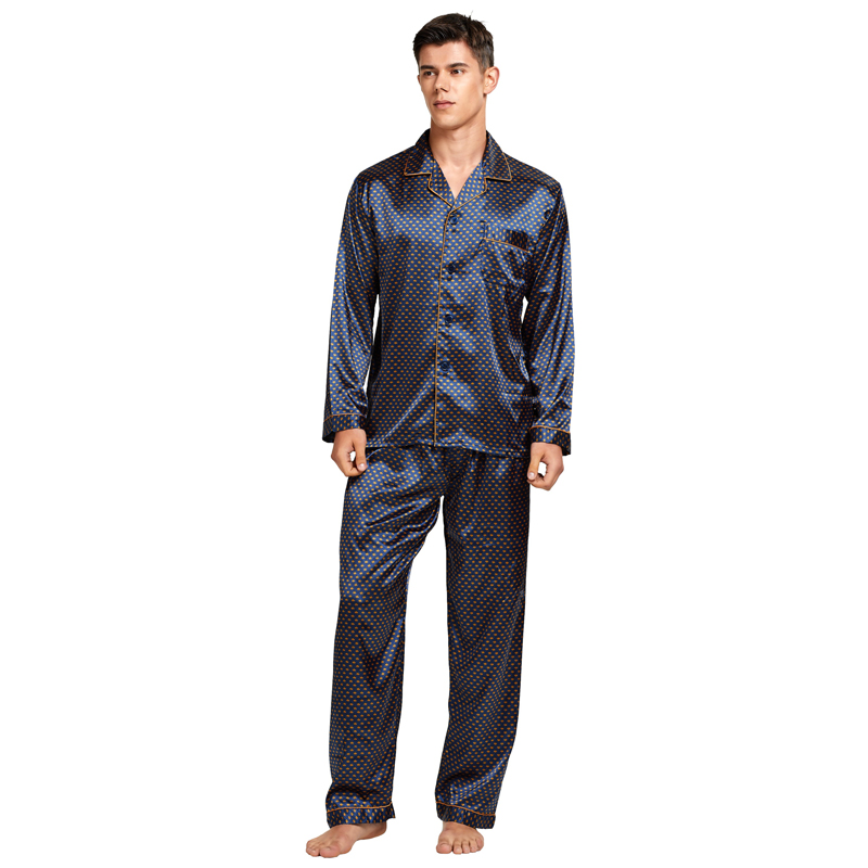 Title 6, Mens Stain Silk Pajama Set for ultimate comfor...