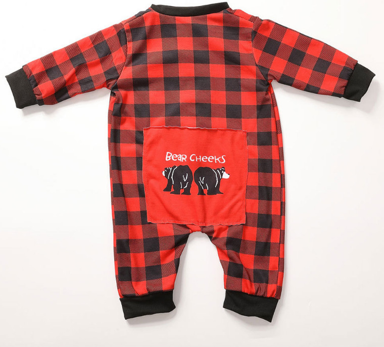 Title 12, "Kiss My Bear Cheeks" pyjama voor kinderen. Zac...