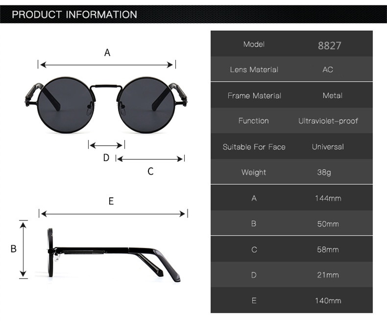 Title 4, New spring mirror leg sunglasses Metal round fr...