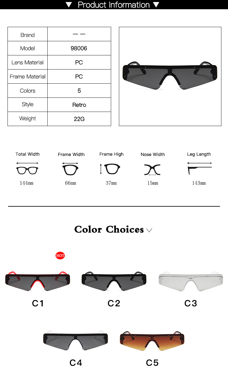 Title 7, Male Mirror Sport Siamese Eyeglasses