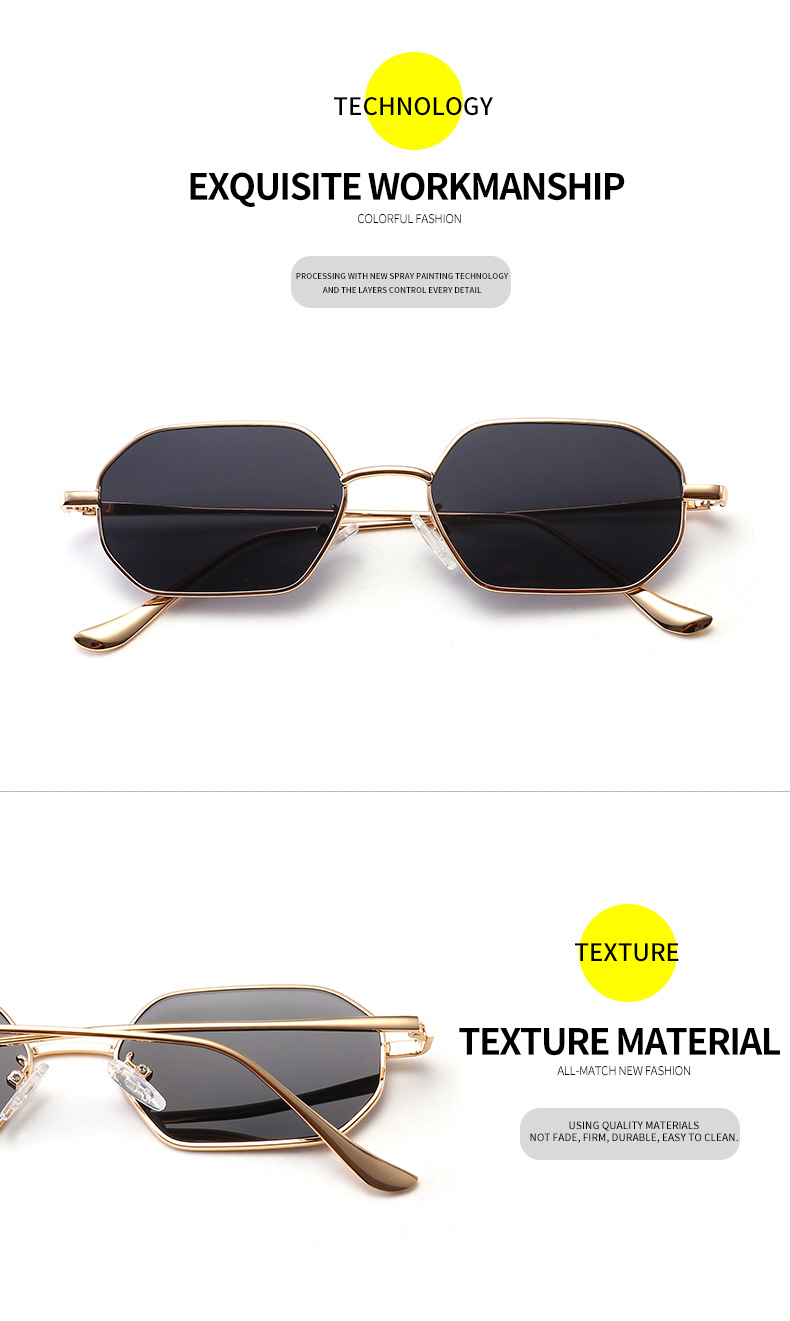 Title 6, Retro classic small polygon sunglasses