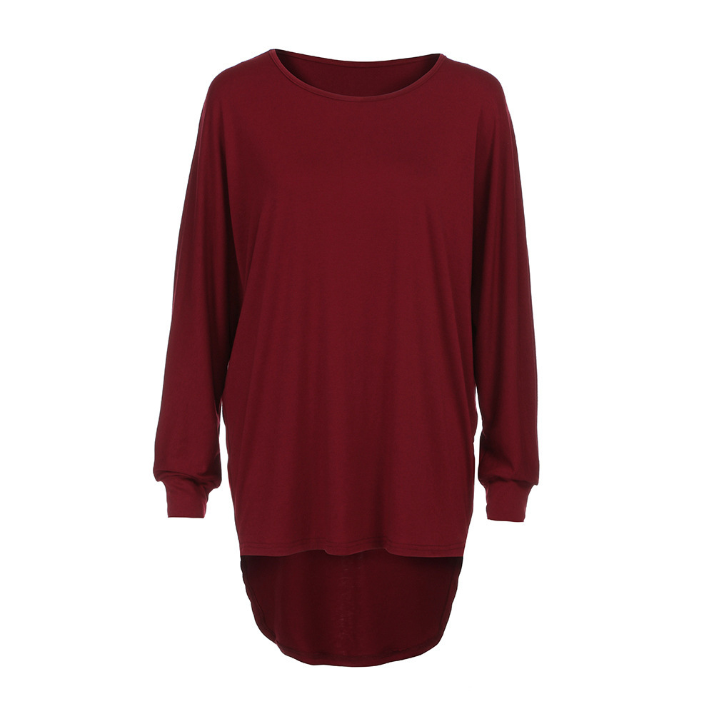 Title 3, Loose mid-length long-sleeved T-shirt designed ...