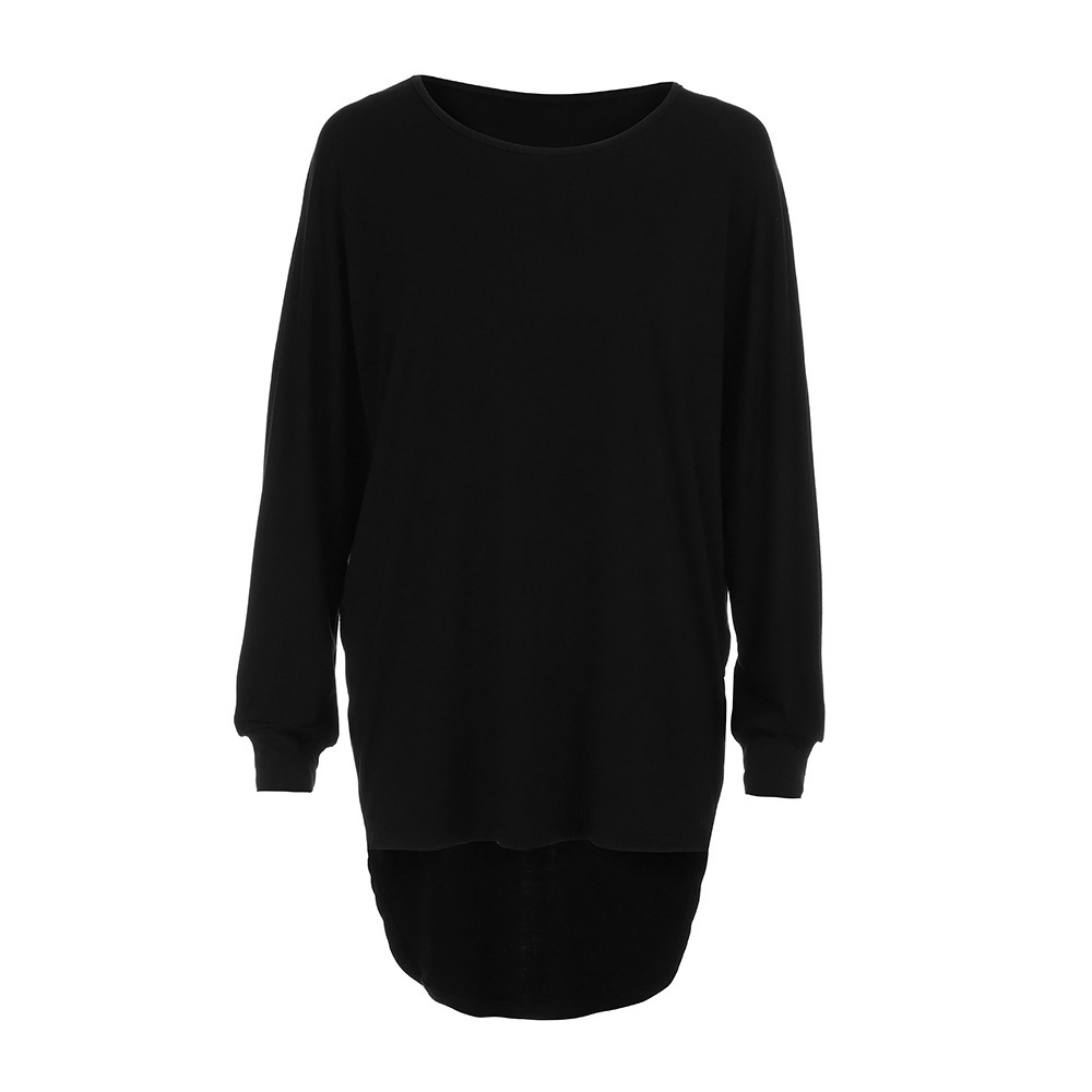 Title 7, Loose mid-length long-sleeved T-shirt designed ...