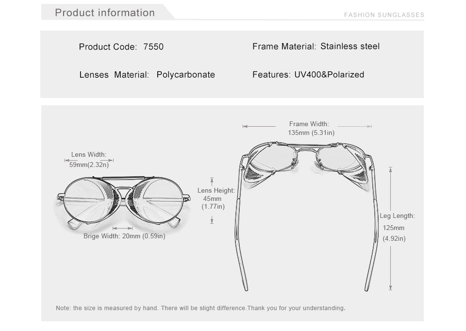 Title 2, Metal retro sunglasses