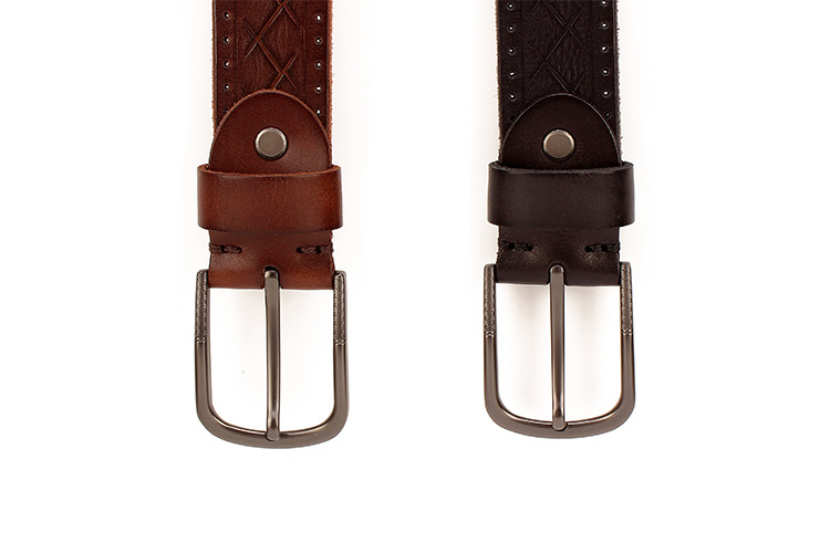 Title 1, Mens leather pin buckle head leather, a stylis...