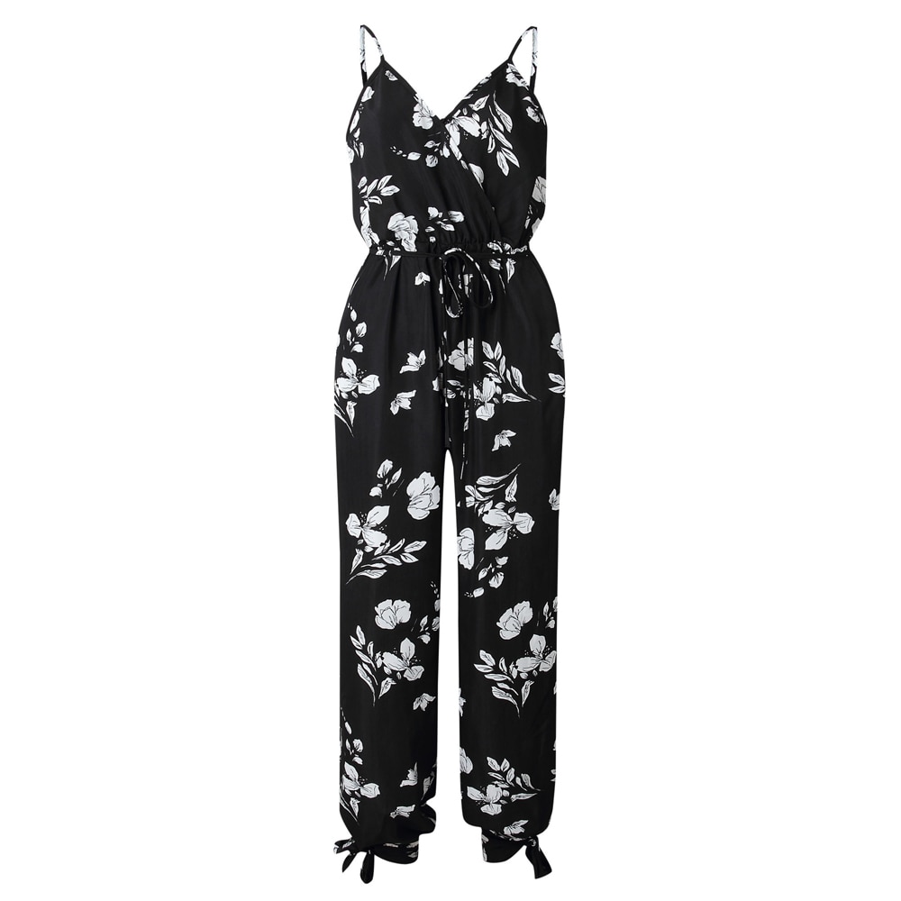 Title 6, Bedruckter sexy rückenfreier Damen-Jumpsuit mit...