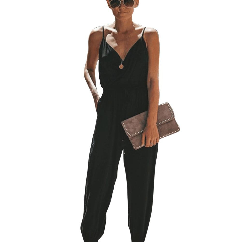 Title 17, Bedruckter sexy rückenfreier Damen-Jumpsuit mit...