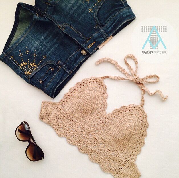 Title 5, Hand-woven underwear vest wrapped bikini, offer...