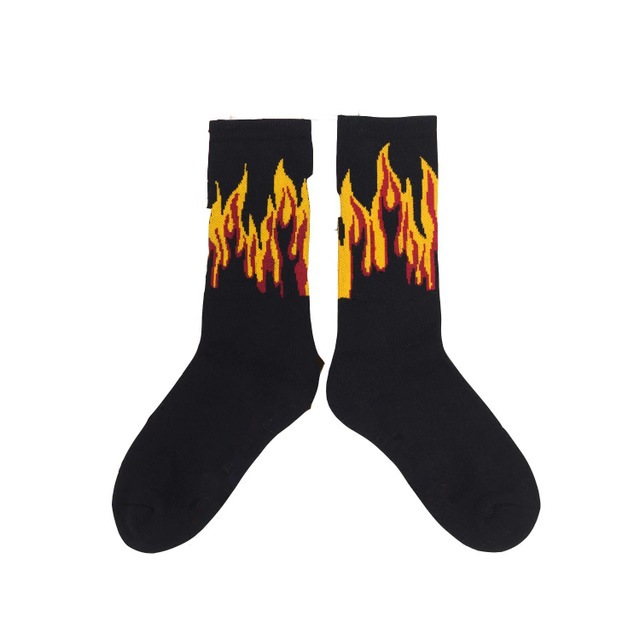 Title 1, Chaussettes tube Flame Street Hip Hop en coton,...