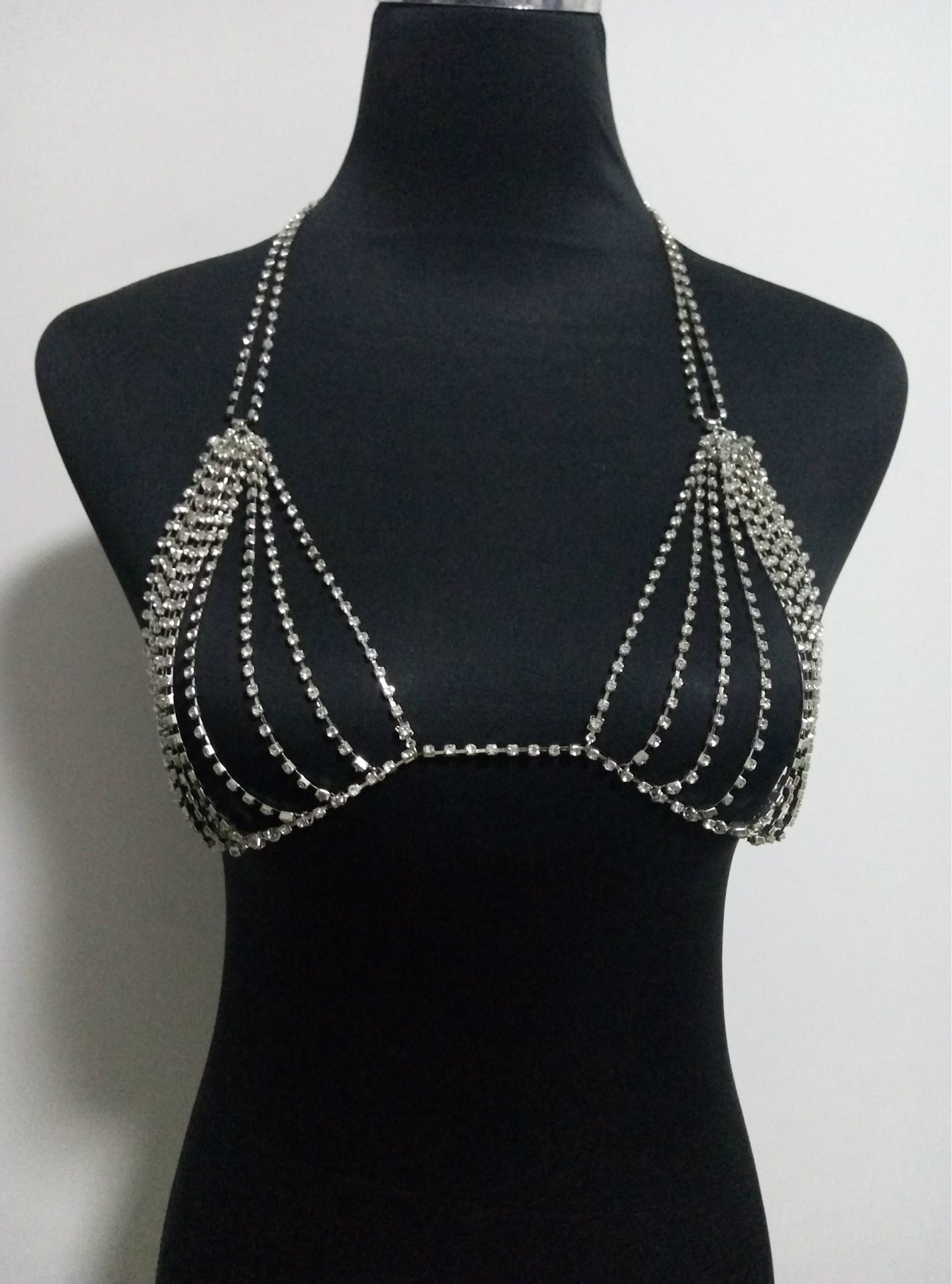 Title 3, Sexy Diamond Chain Bikini borstketting. Maak je...