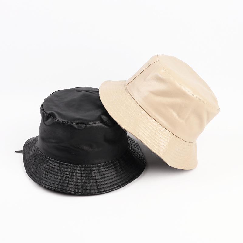 Title 7, PU skin fisherman hat