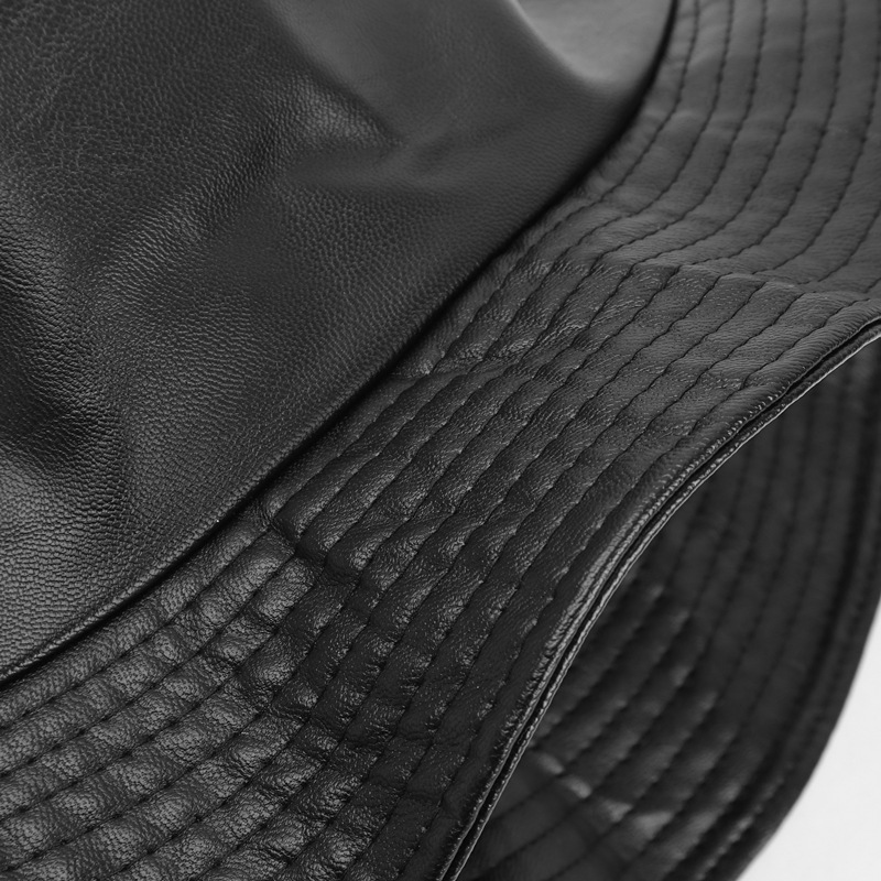 Title 15, PU skin fisherman hat