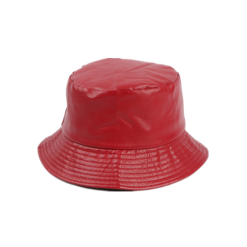 Title 18, PU skin fisherman hat