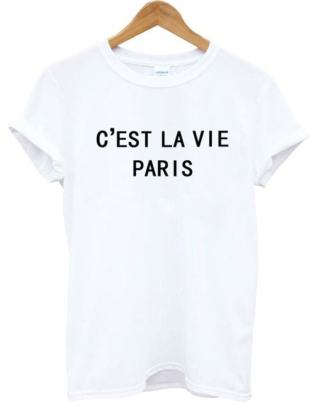 Title 4, CEST LA VIE PARIS T-shirt Manica Corta Donna G...