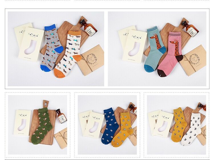 Title 12, Neutrale Baumwollsocken der Animal Life-Serie f...