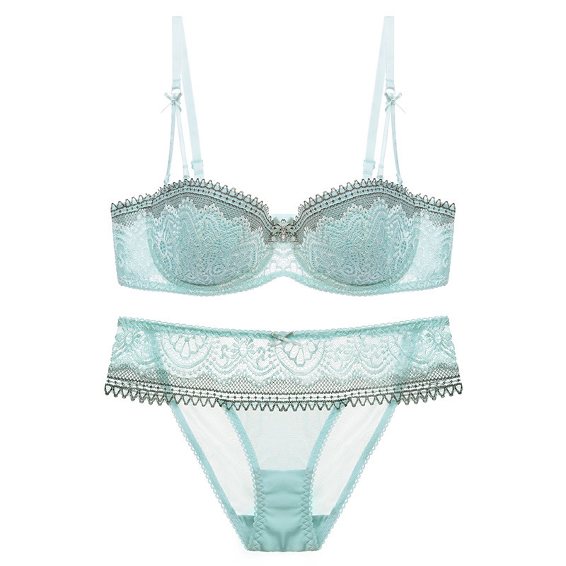 Title 7, Half a cup of thin cotton lace sexy bra women