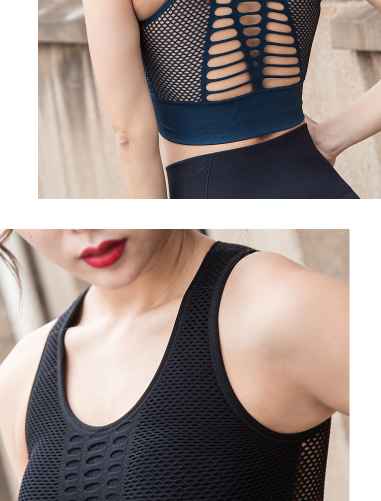 Title 5, Breathable mesh sports Bra