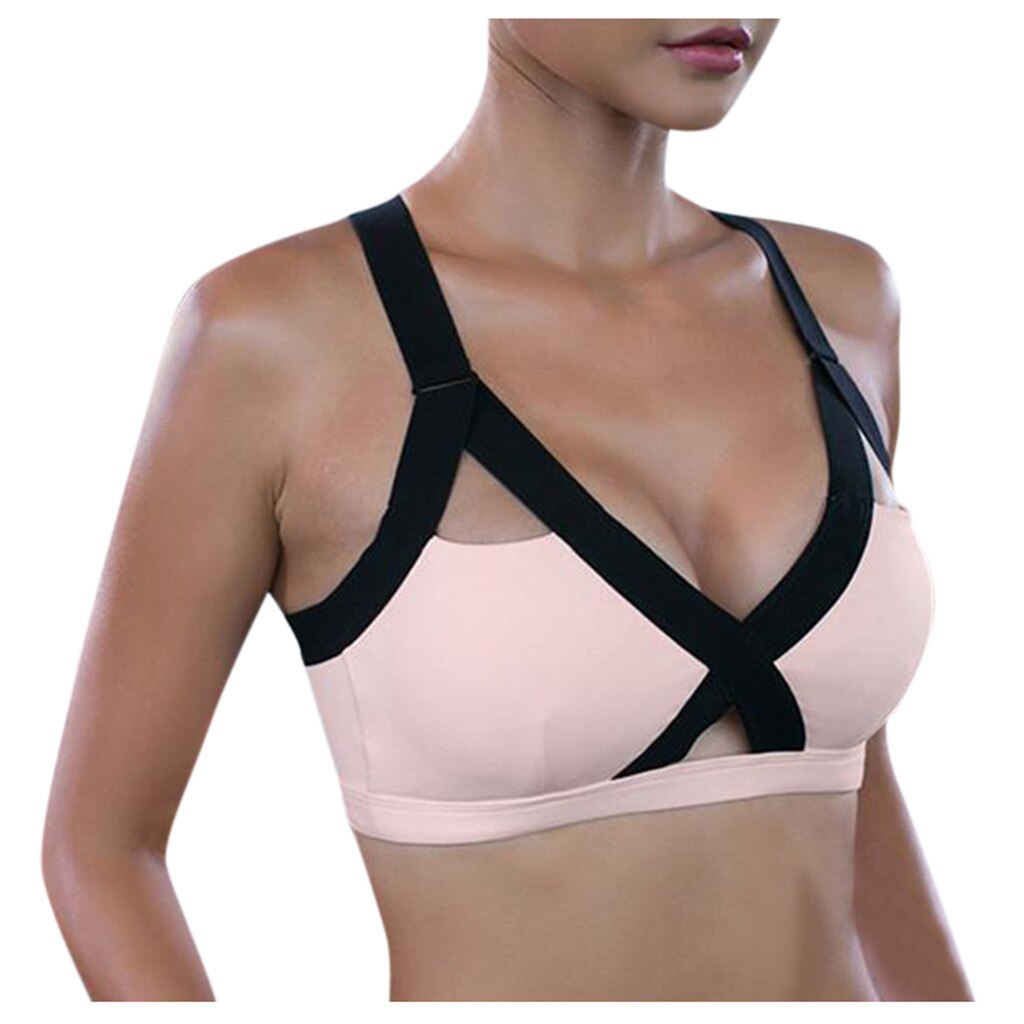 Title 4, Shockproof sports bra for running without under...