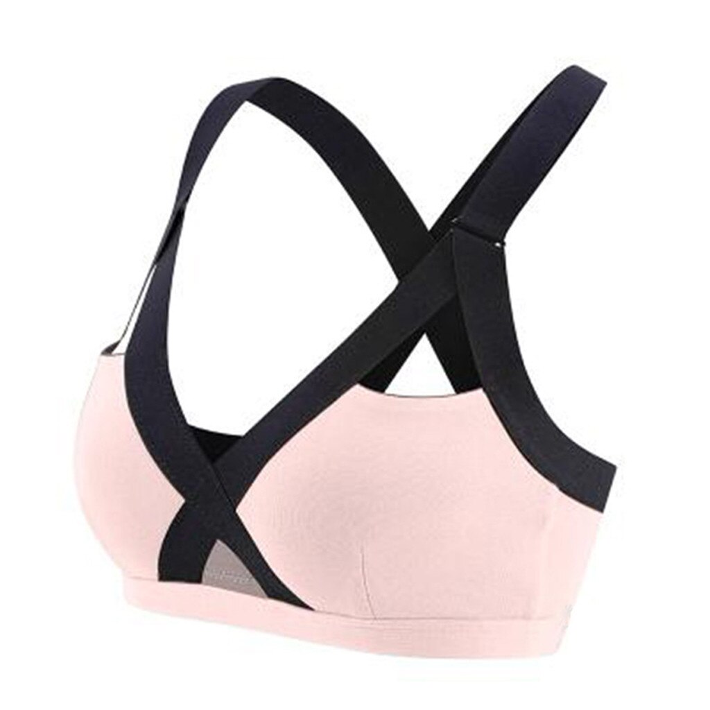 Title 12, Shockproof sports bra for running without under...