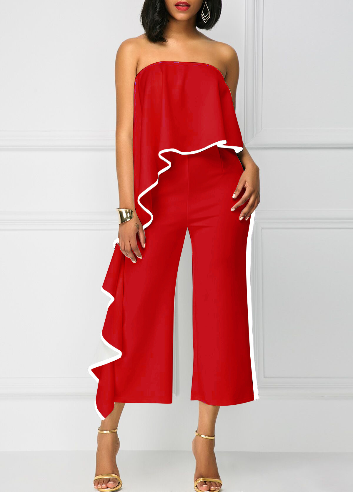 Title 9, One shoulder wide leg pants