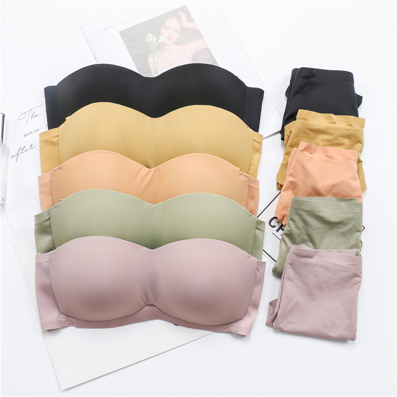 Title 2, Half-cup tube top bra seamless underwear