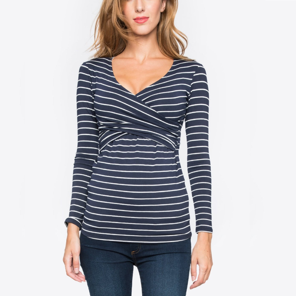 Title 4, Long-sleeved breastfeeding tops for comfortable...