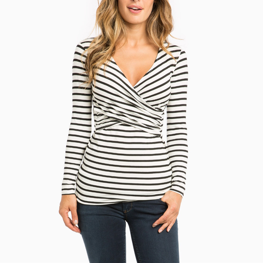 Title 9, Long-sleeved breastfeeding tops for comfortable...