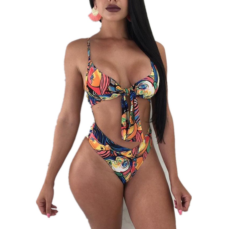 Title 3, Bare chest lace one-piece swimsuit