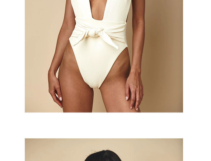 Title 5, bikini stripe one-piece swimsuit