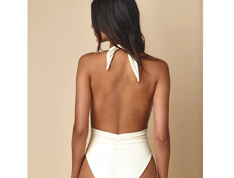 Title 6, bikini stripe one-piece swimsuit