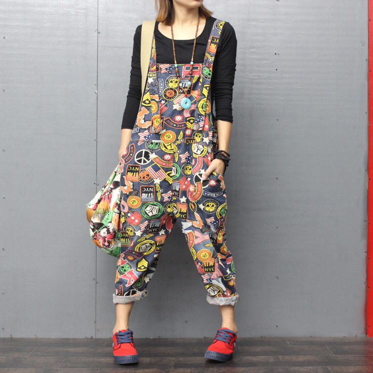 Title 6, Printed denim bib overalls Durable and stylish ...