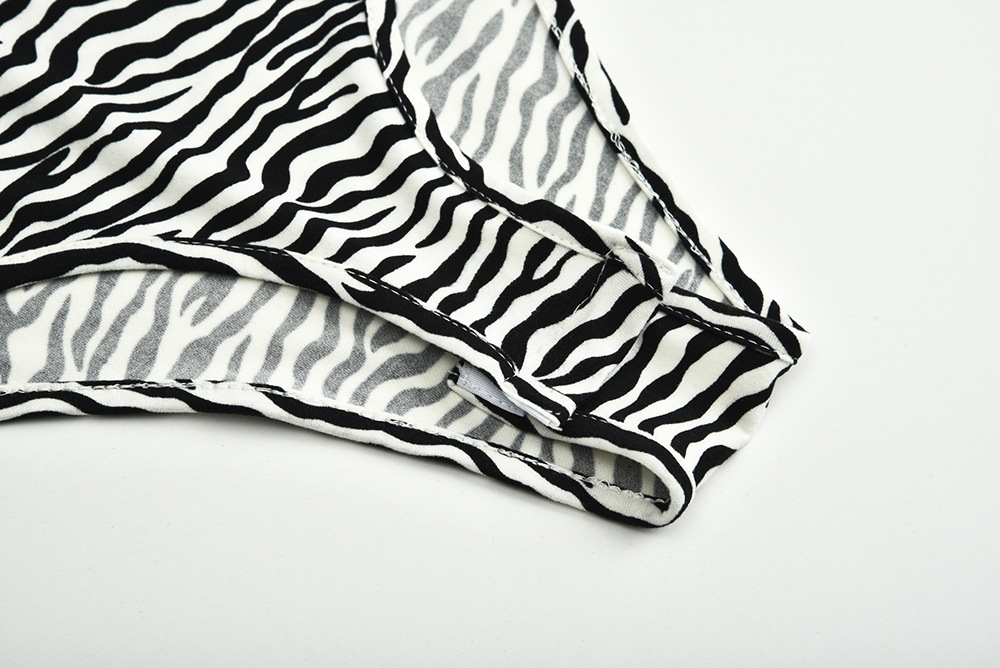 Title 16, Body com estampa de zebra para mulheres, elegan...