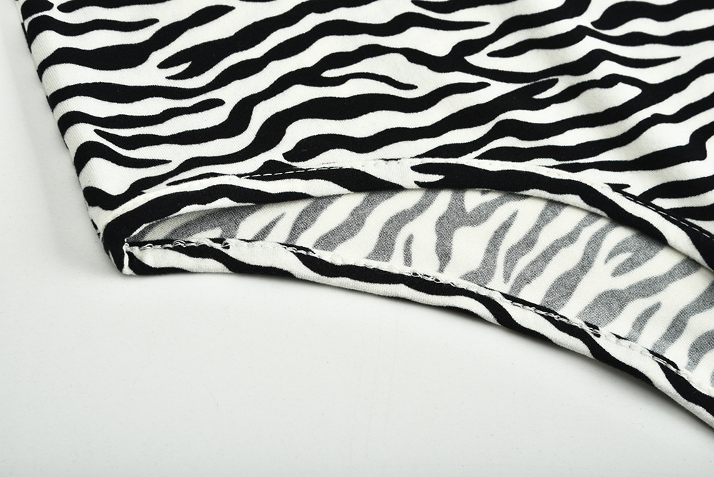 Title 18, Body com estampa de zebra para mulheres, elegan...