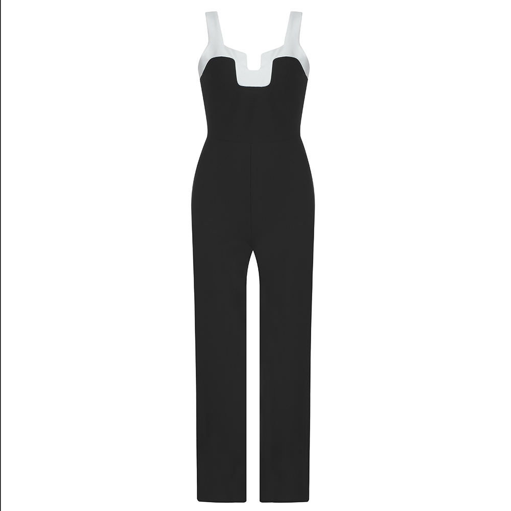 Title 4, High waist wide leg pants jumpsuit