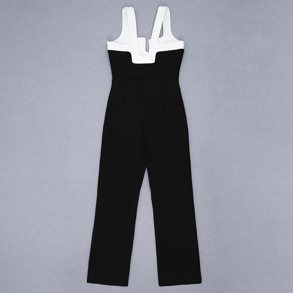 Title 7, High waist wide leg pants jumpsuit