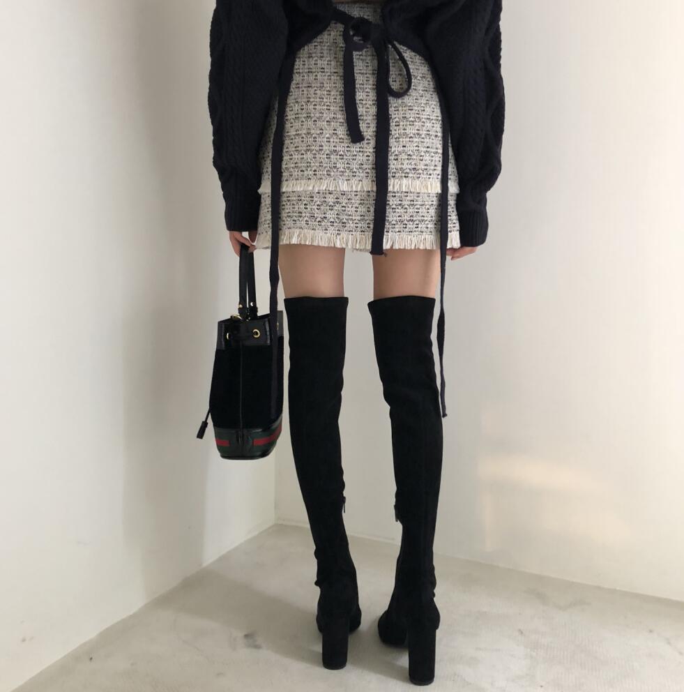 Title 18, Naughty Cute Twist Back Tie Sweater + Tassel Skirt