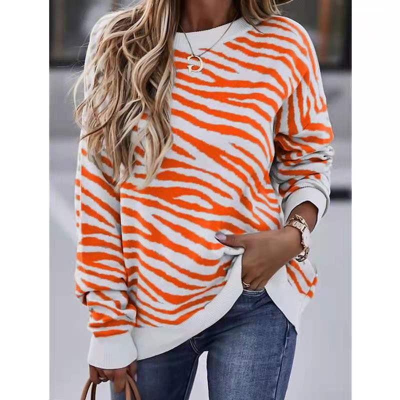 Title 3, Tie-Dye Striped Printed Long-Sleeved Top T-Shir...