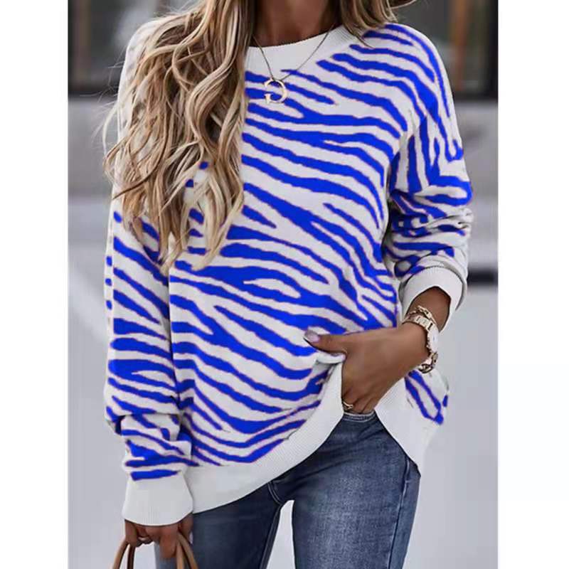 Title 7, Tie-Dye Striped Printed Long-Sleeved Top T-Shir...