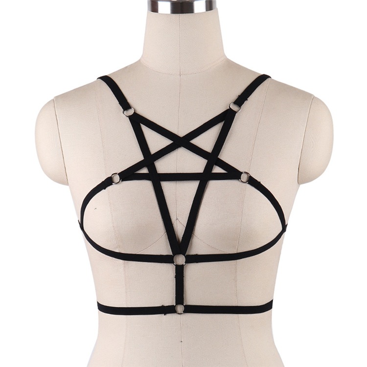 Title 3, Five-pointed Star Tie Elastic Band Bra