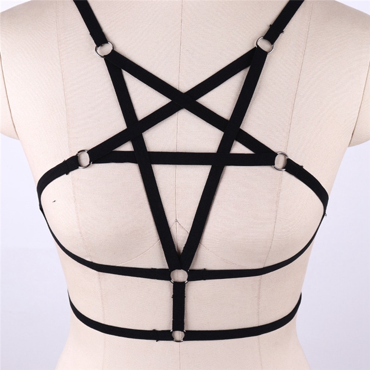 Title 5, Five-pointed Star Tie Elastic Band Bra