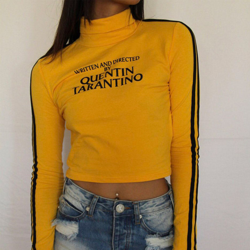 Title 4, Yellow long sleeve printed top