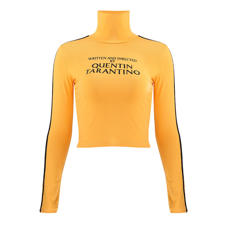 Title 6, Yellow long sleeve printed top