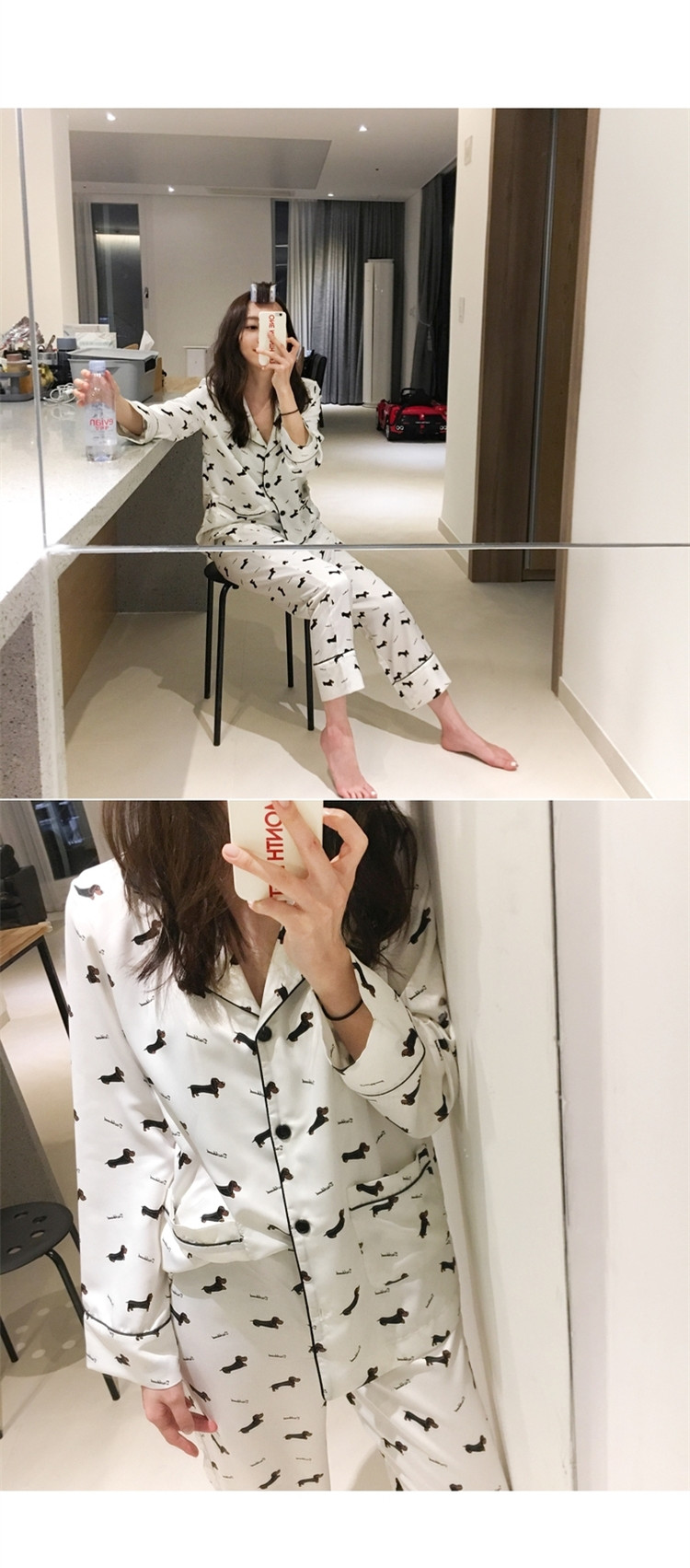 Title 4, Ladies printed pajamas set