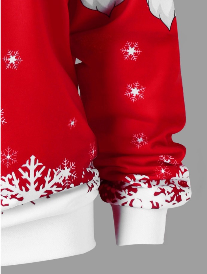 Title 13, One-shoulder Santa Claus sweater