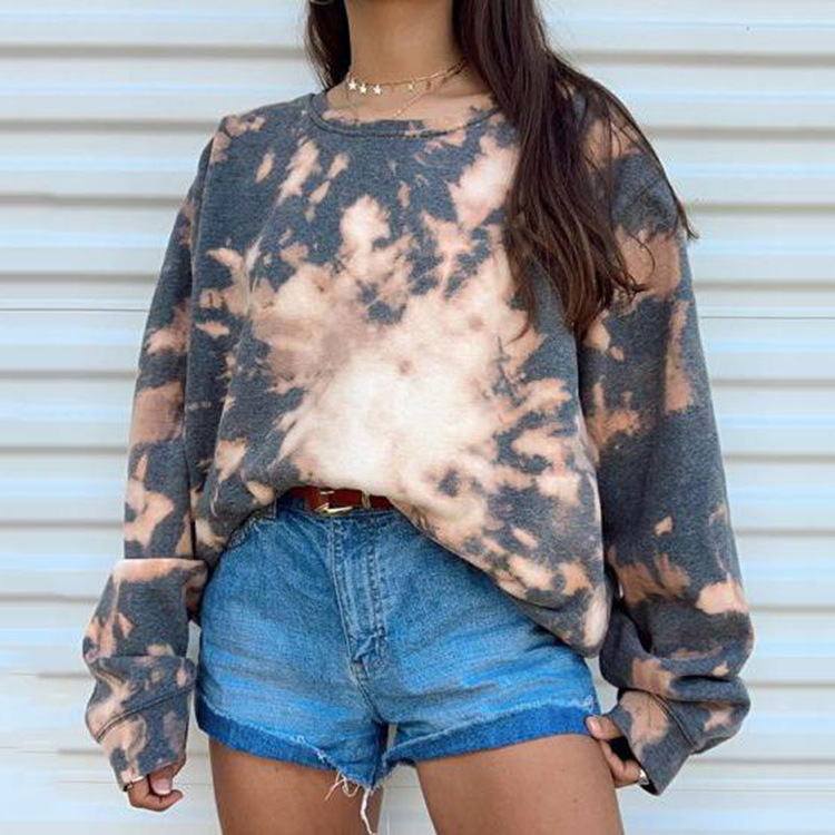 Title 3, Tie-dye printed long-sleeved shirt