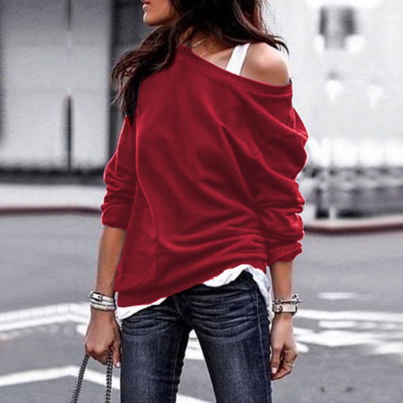 Title 4, Fashion round neck long sleeve blouse